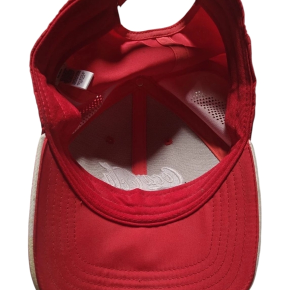 Coca-Cola Red Hat Cap Adjustable One Size Fits Most Barley Used Great Condition - Picture 2 of 2